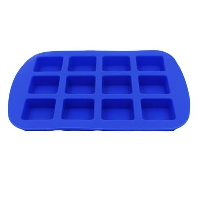 Artículo reutilizable flexible de 12 cavidades del molde del hielo del silicón del cubo del whisky