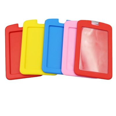 Soporte de tarjeta de identificación de silicona duradero multicolor resistente al agua multiusos