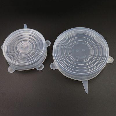 Tapas durables insípidas del estiramiento para los cuencos, cubiertas Microwaveable del envase del estiramiento