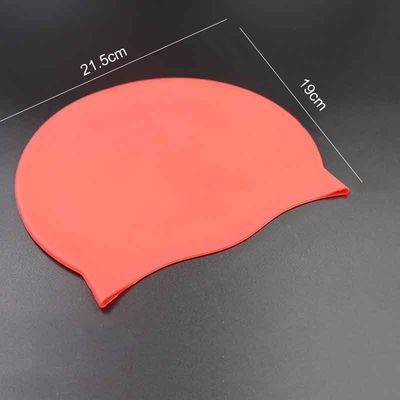 Suministros de caucho de silicona a prueba de agua Gorro de natación Suave multicolor