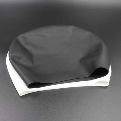 Suministros de caucho de silicona a prueba de agua Gorro de natación Suave multicolor