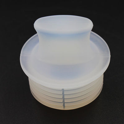 Tapones inodoros durables del barril de vino del silicón, tapón de goma del frasco transparente