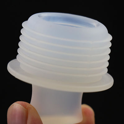 Tapones inodoros durables del barril de vino del silicón, tapón de goma del frasco transparente