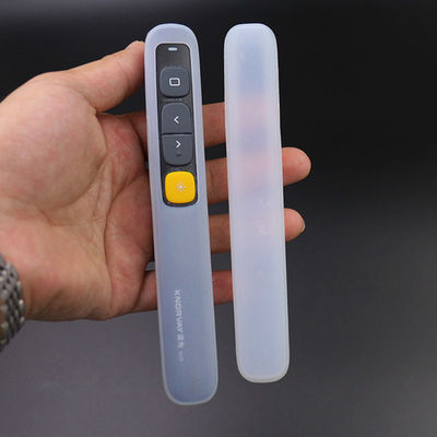 Cubierta protectora del silicón claro para la pluma del indicador de la pluma/laser del presentador del proyector de KNORVAY/del cambiador de diapositiva/el presentador inalámbrico