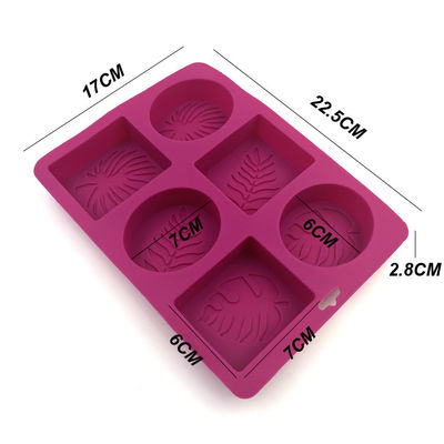Molde práctico no tóxico los 22.5x17x2.8cm a prueba de calor del jabón del silicón