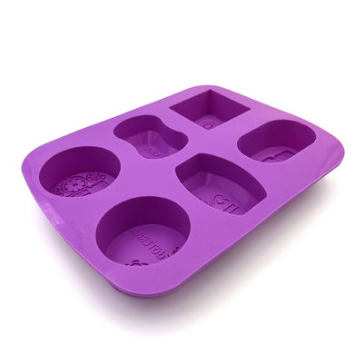 Molde de jabón de silicona personalizado inofensivo impermeable multiusos