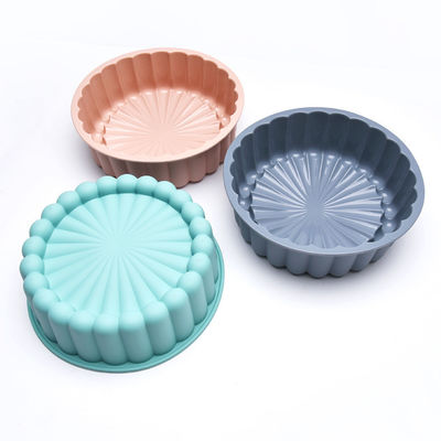 La torta multicolora del silicón del girasol moldea el 19.5x6.1cm reutilizable