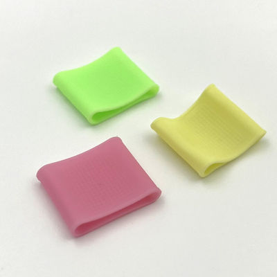 Mangas de dedo de silicona elástica multicolor sin olor para golf