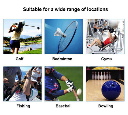 Mangas de dedo de silicona elástica multicolor sin olor para golf