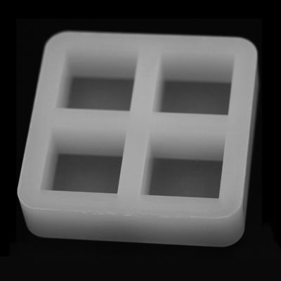 Molde de bloque de bandeja de cubitos de hielo cuadrado de silicona inodoro 60x60x15mm multipropósito