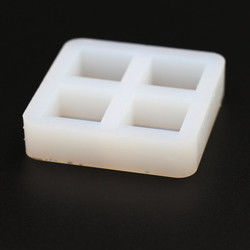 Molde de bloque de bandeja de cubitos de hielo cuadrado de silicona inodoro 60x60x15mm multipropósito
