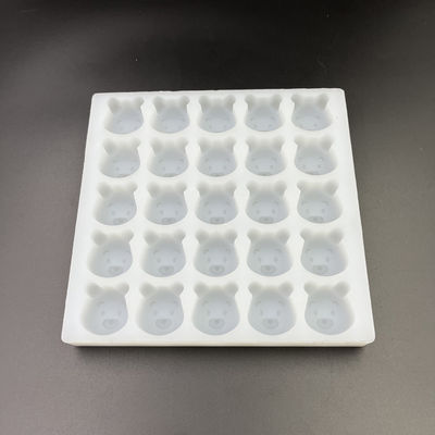 Moldes inodoros reutilizables del caramelo duro del silicón, 25 moldes gomosos prácticos del oso de la cavidad