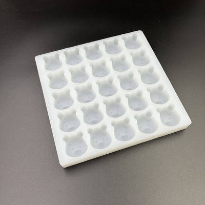 Moldes inodoros reutilizables del caramelo duro del silicón, 25 moldes gomosos prácticos del oso de la cavidad