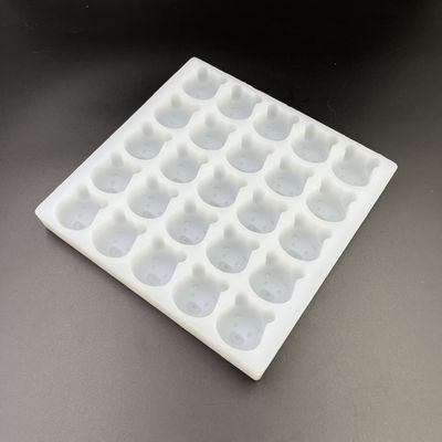 Moldes inodoros reutilizables del caramelo duro del silicón, 25 moldes gomosos prácticos del oso de la cavidad
