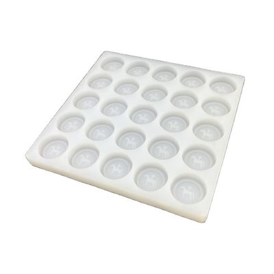 El molde redondo del caramelo del silicón del hielo bandejas reutilizables 25 diámetro 35m m de las cavidades