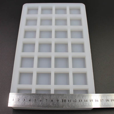 Cavidad transparente los 26x16x1.5cm del molde 28 del caramelo del silicón del chocolate