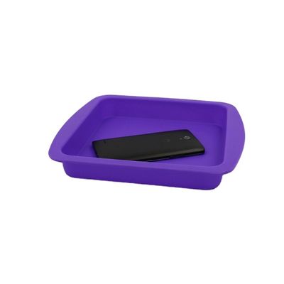 Molde durable Pan Anti Falling Multicolor de la torta del silicón del cuadrado