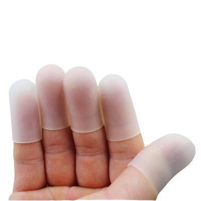 Mangas de dedo de silicona reutilizables transparentes multiusos duraderas