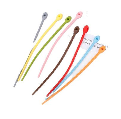 La goma de silicona Multiscene insípida suministra las bridas para cables para atar reutilizables