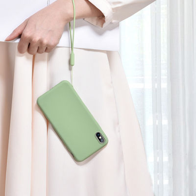 Correa lavable portátil del teléfono del silicón, acollador del teléfono celular del silicón de la longitud el 19cm