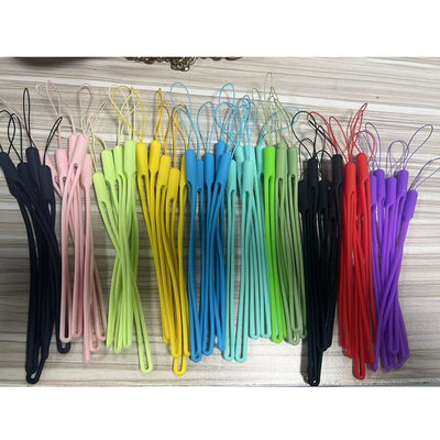 Correa robusta multicolora del teléfono móvil de las fuentes de la goma de silicona inodora