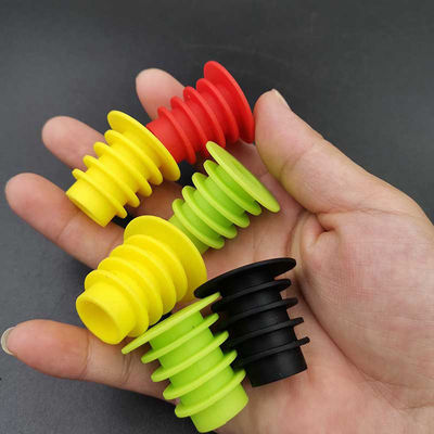 Tapones reutilizables del silicón del tapón del vino para el resbalón anti de los barriles de vino inofensivo