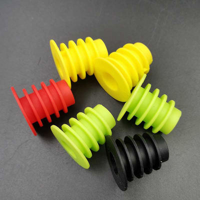 Tapones reutilizables del silicón del tapón del vino para el resbalón anti de los barriles de vino inofensivo