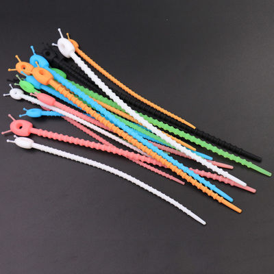 Caucho de silicona ajustable Suministros Correas de cable Reutilizable extraíble