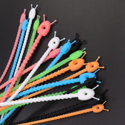 Caucho de silicona ajustable Suministros Correas de cable Reutilizable extraíble