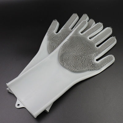 Guantes de lavado de silicona a prueba de aceite reutilizables para platos inofensivos