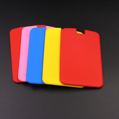 Soporte de tarjeta de identificación de silicona duradero multicolor resistente al agua multiusos