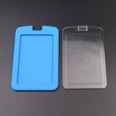 Soporte de tarjeta de identificación de silicona duradero multicolor resistente al agua multiusos