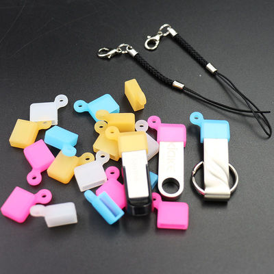 Cubierta de puerto inodora de USB del silicón de Oilproof, casquillo portátil del silicón del USB