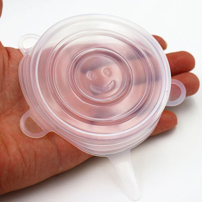 Cubiertas protectoras de silicona estirables y duraderas Tapa apta para microondas