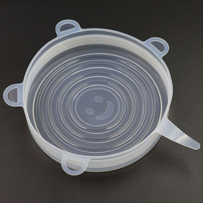 Cubiertas protectoras de silicona estirables y duraderas Tapa apta para microondas