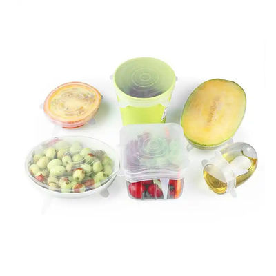 Cubiertas protectoras de silicona estirables y duraderas Tapa apta para microondas