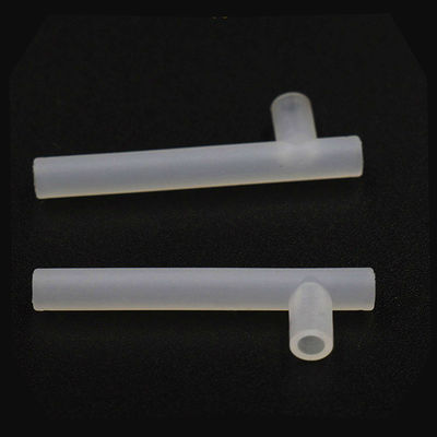 T forma manera transparente de la prenda impermeable 3 del tubo claro del silicón 3x5m m
