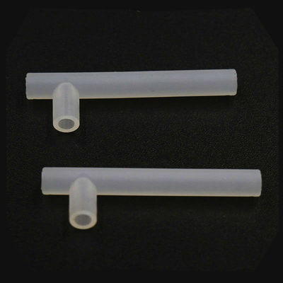 T forma manera transparente de la prenda impermeable 3 del tubo claro del silicón 3x5m m