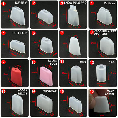 Extremidades de goteo inodoros disponibles del silicón, cubierta de goma multiescena de la boquilla