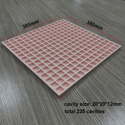 Molde cuadrado portátil de silicona para caramelos, 225 cavidades para caramelos masticables gomosos